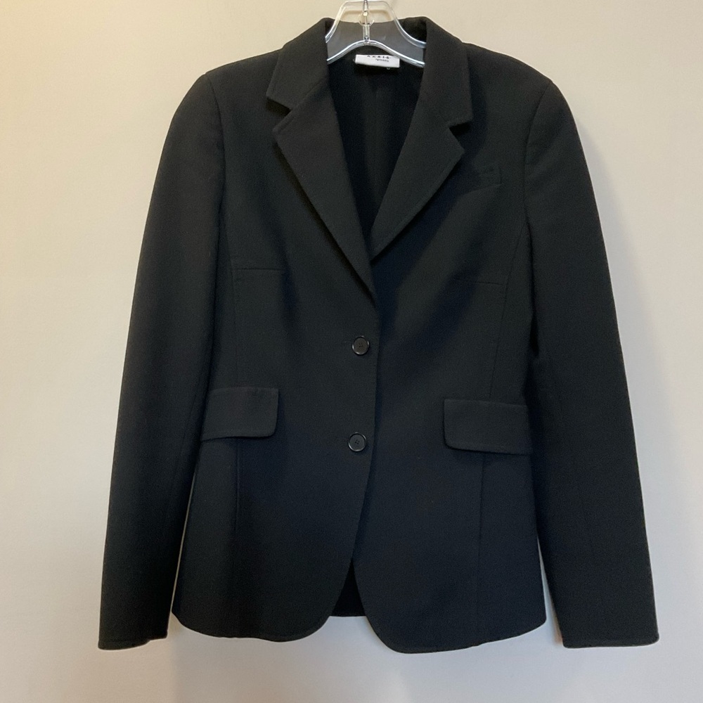 AKRIS Punto Black Double Button Career Blazer Size 6